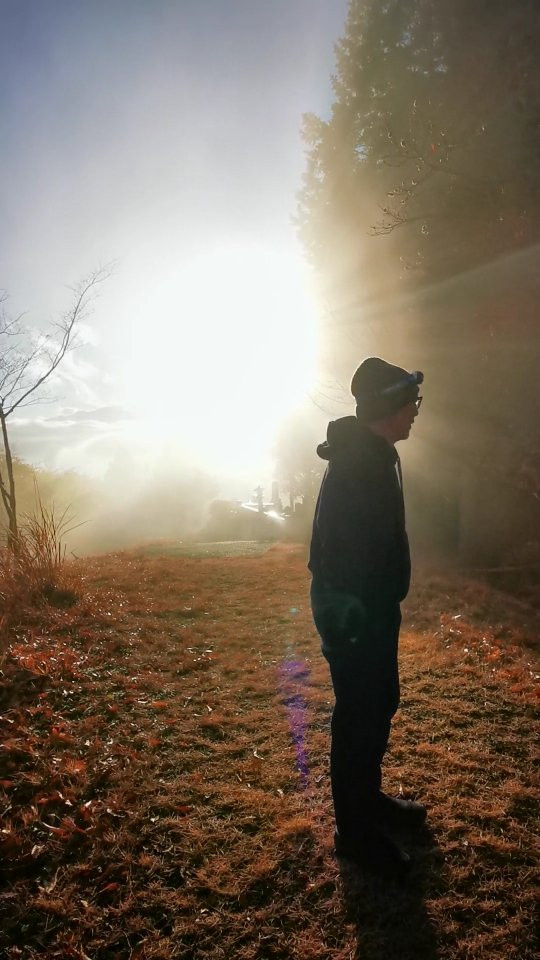 雲海があがってきた