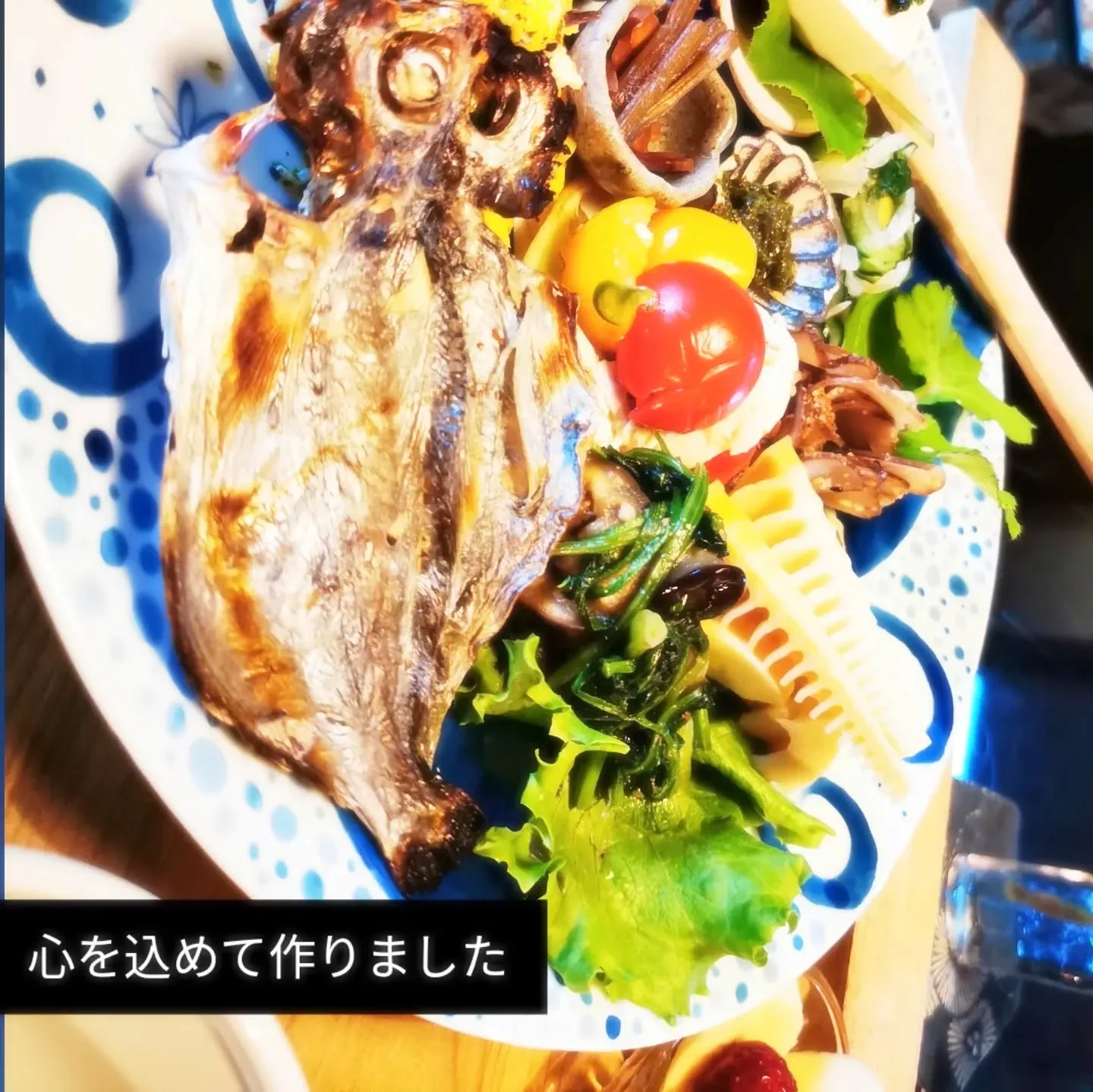 朝食を作らせてもらっている。